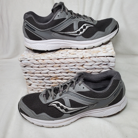 Saucony Cohesion 10 Grip Gray Silver Size 13 Men Athletic...